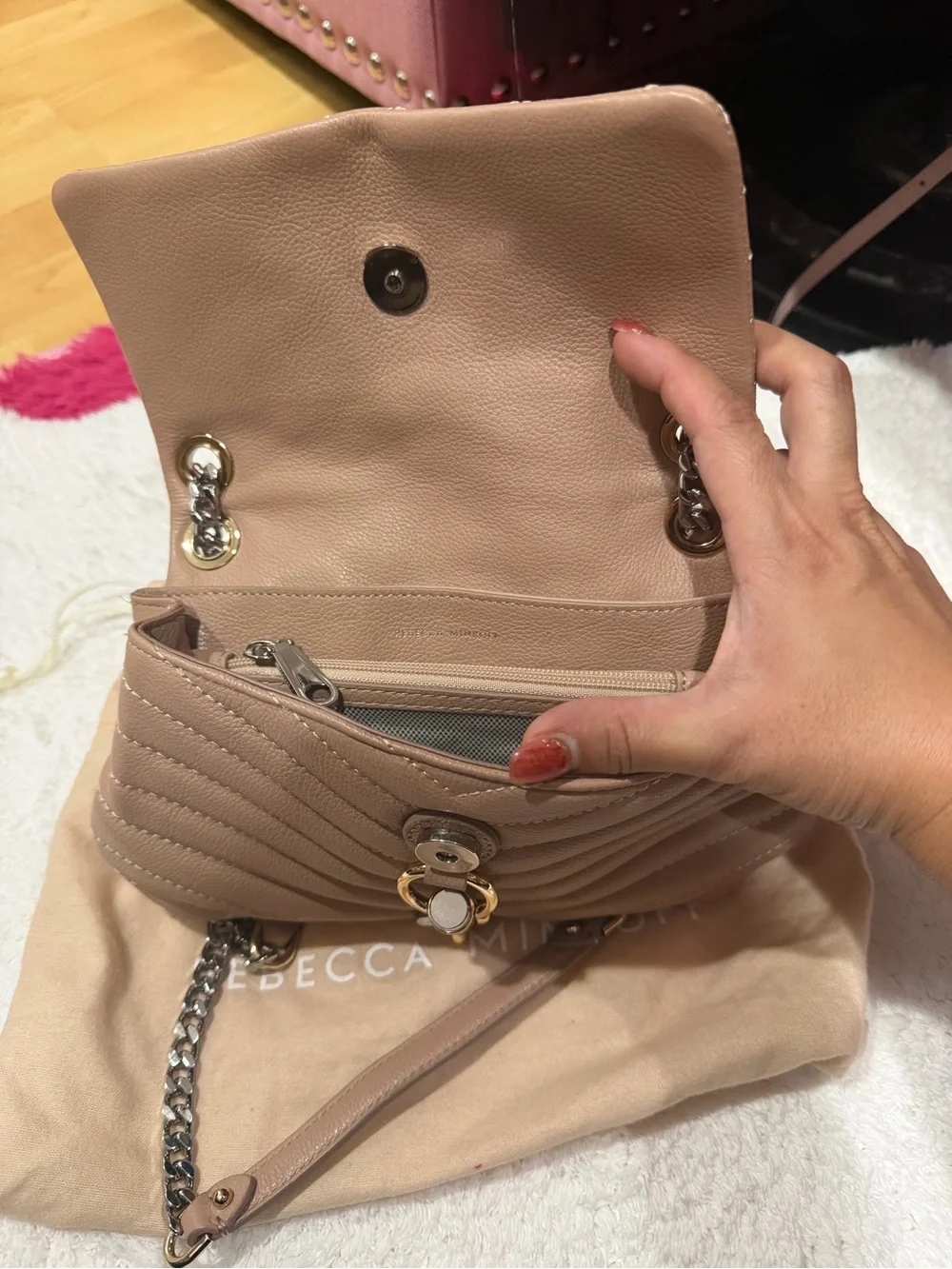 Michael Kors Red Mini Top-Handle Crossbody